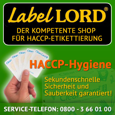 Der Kompetente Shop für HACCP-Etikettierung