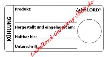 Labellord Grundetikett Kühlung Aqualabel