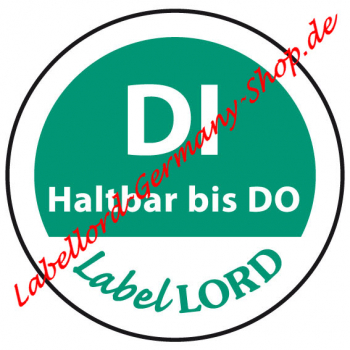 "Di" haltbar-bis (2 x 500 St.) Aqualabel-Qualität
